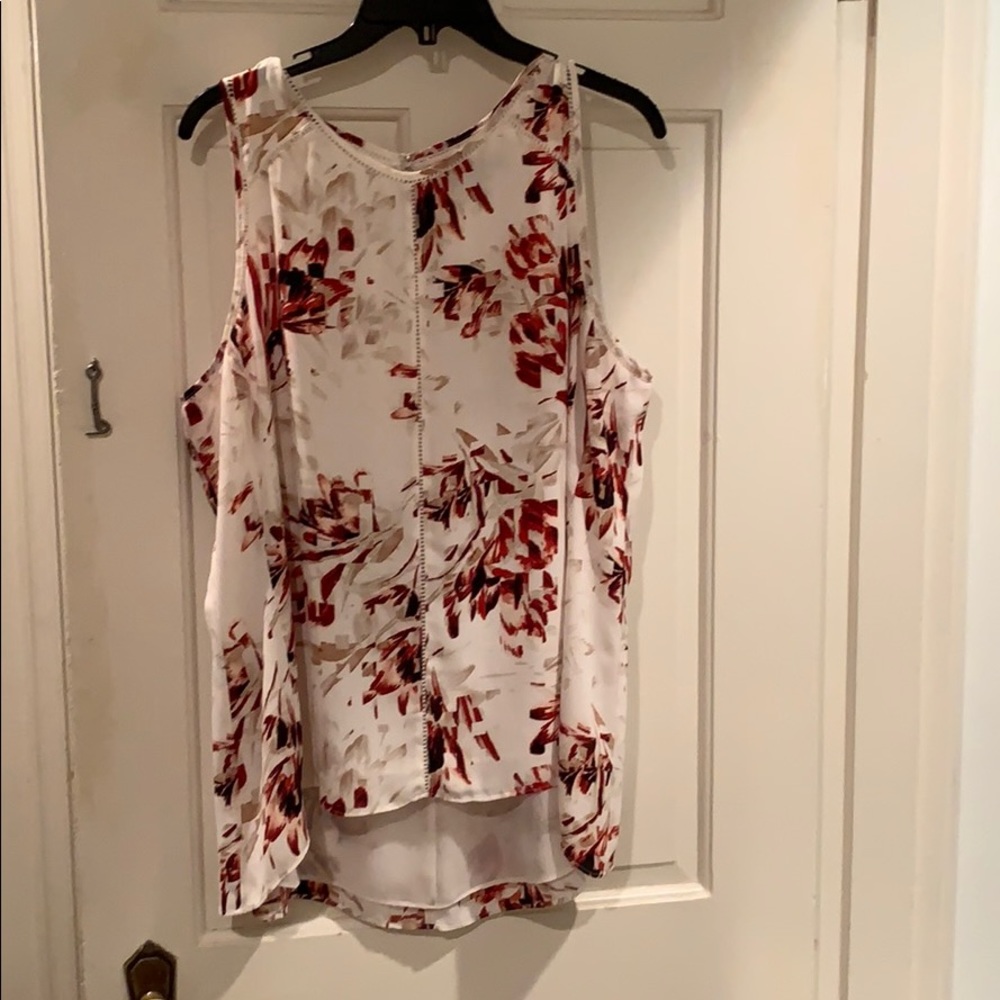 WHBM hi-lo sleeveless blouse